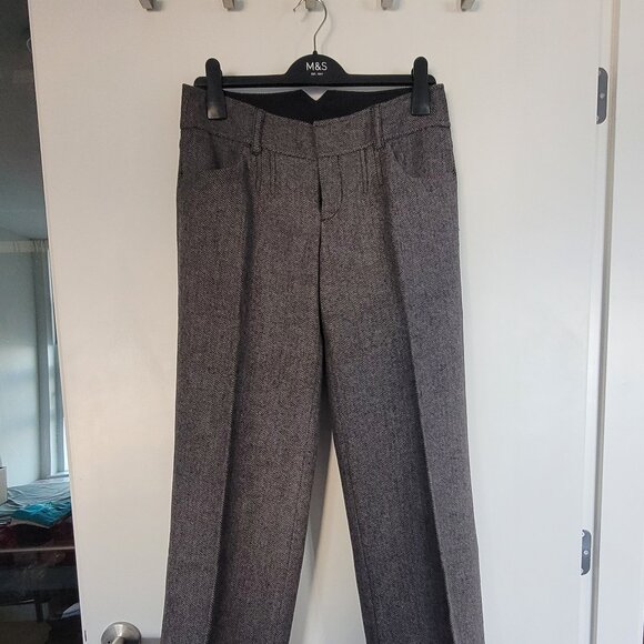 Grey lined wool pants - cuffed - Picture 6 of 9